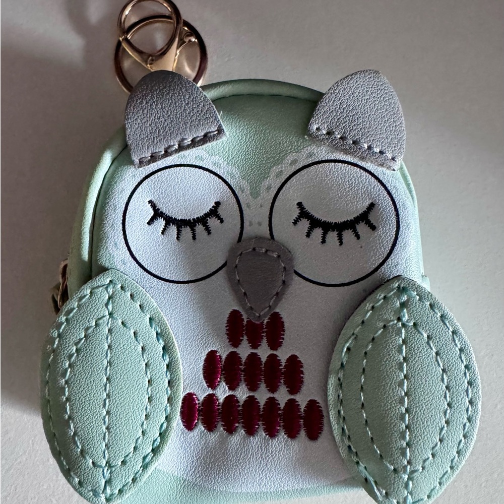 Charming Mint Owl Coin Purse